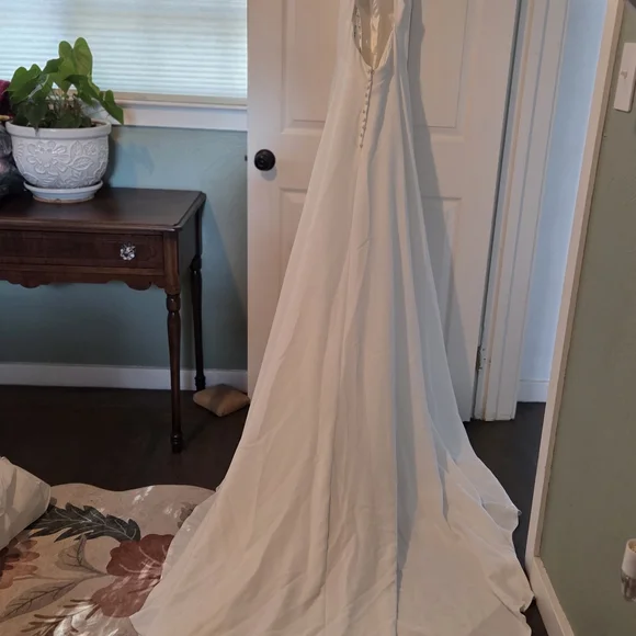 Madison James Elegant White Wedding Dress